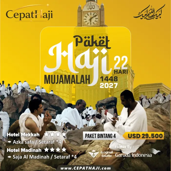 Paket Haji Mujamalah Bintang 4 22 Hari